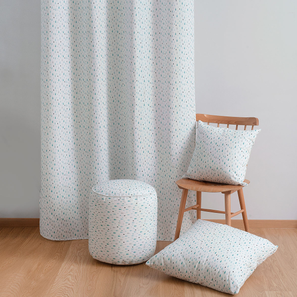 Πούφ (Φ40x45) Ravelia Mambo Ciel