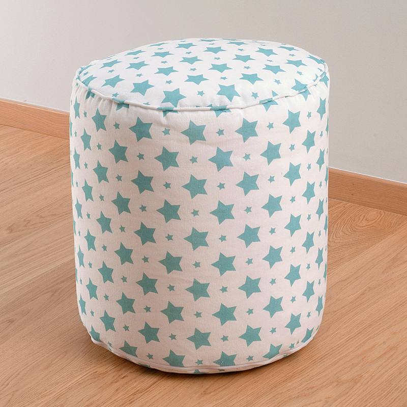 Πούφ (Φ40x45) Ravelia Rumba Ciel