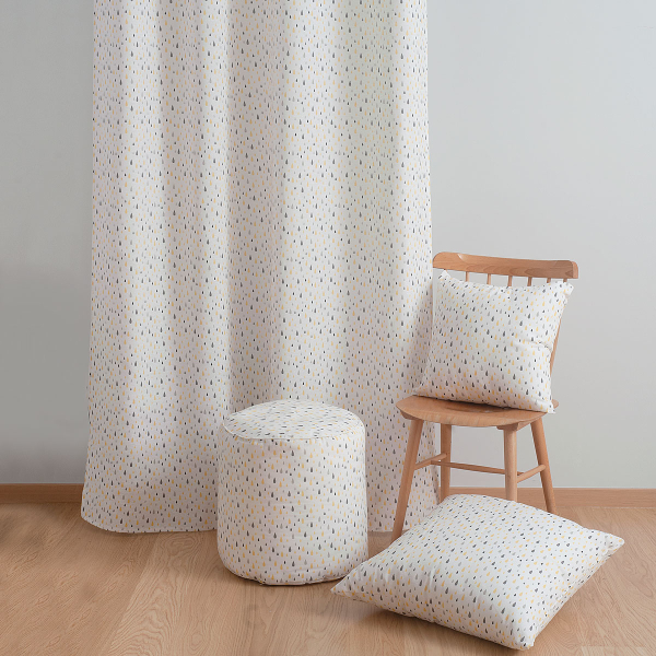 Πούφ (Φ40x45) Ravelia Mambo Grey