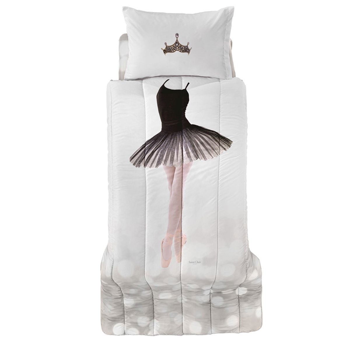 Κουβερλί Μονό (Σετ 160X230) Saint Clair Ballet Home Παιδικά Λευκά Είδη Spitishop