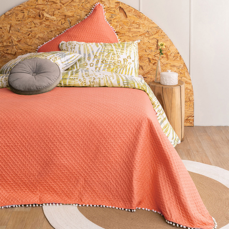 Κουβερλί King Size (Σετ 260x240) Palamaiki Juniper Coral