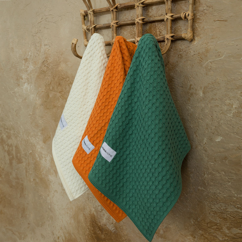 Ποτηρόπανα Πικέ (Σετ 3τμχ) Nima Kitchen Towels Blush