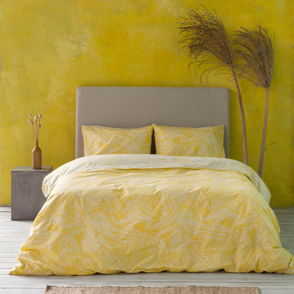 Σεντόνια Υπέρδιπλα (Σετ 240x260) Nima Bed Linen Arbust Yellow