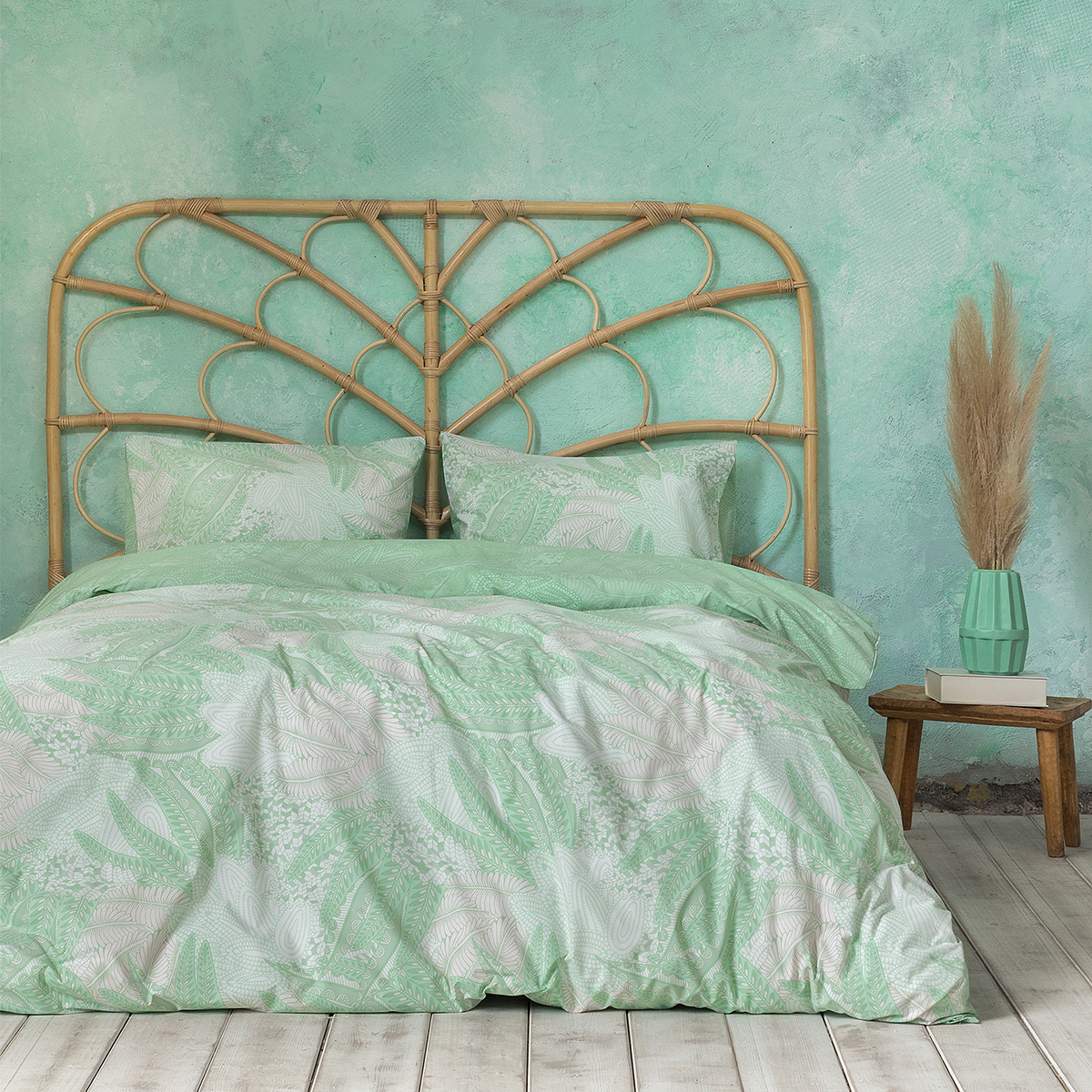 Σεντόνια Μονά (Σετ) Nima Bed Linen Aissa Jungle Green