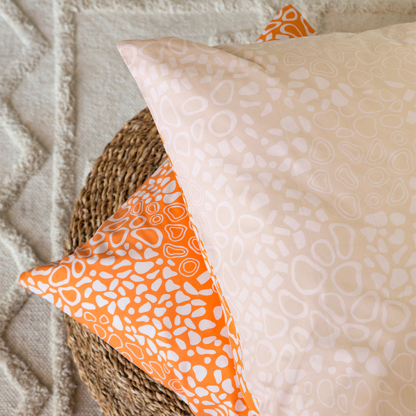 Σεντόνια Μονά (Σετ) Nima Bed Linen Mamba Deep Orange