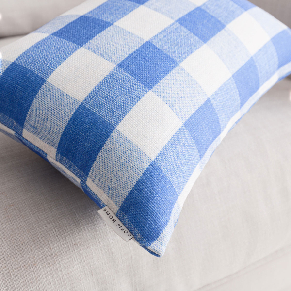 Διακοσμητική Μαξιλαροθήκη (30x45) Gofis Home Cubic Blue 589/01