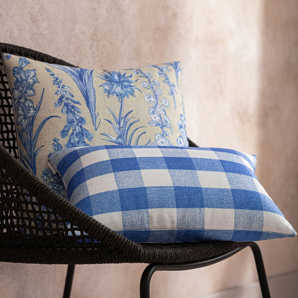 Διακοσμητική Μαξιλαροθήκη (30x45) Gofis Home Cubic Blue 589/01