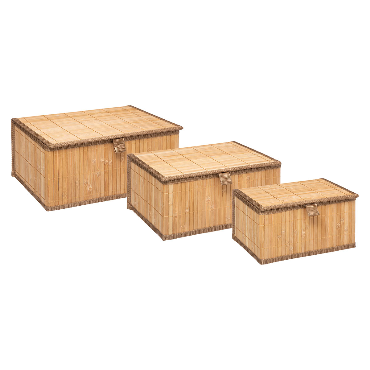 Κουτιά Αποθήκευσης (Σετ 3τμχ) F-V Bamboo Nat 161046A 202354