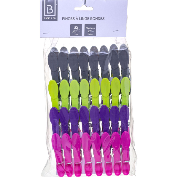 Μανταλάκια Ρούχων Πλαστικά (32τμχ) F-V 117198