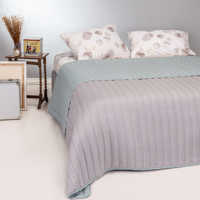 Κουβερλί Μονό (160x220) 2 Όψεων Melinen Capri Grey/Aqua