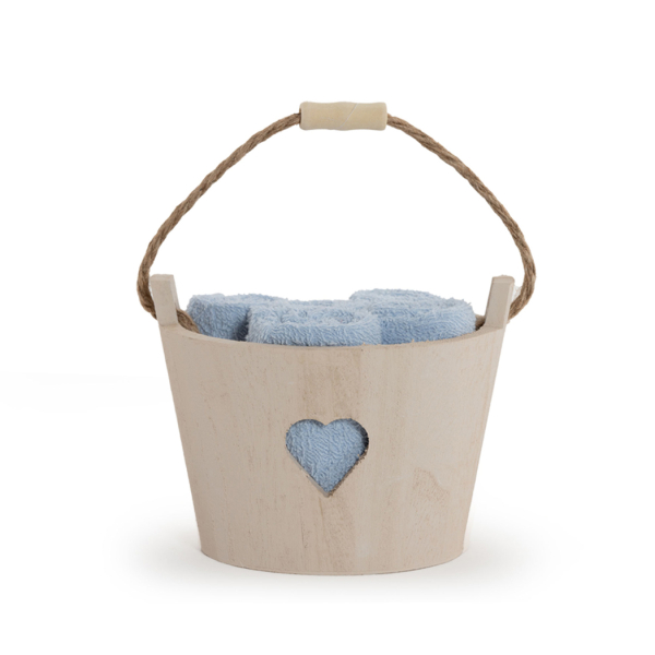 Πετσέτες Δώρου (Σετ 5τμχ) Nef-Nef Heart Basket Blue