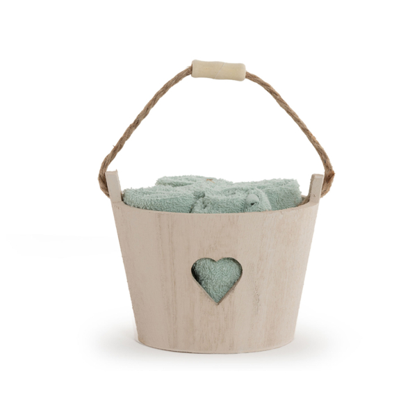 Πετσέτες Δώρου (Σετ 5τμχ) Nef-Nef Heart Basket Pistachsio