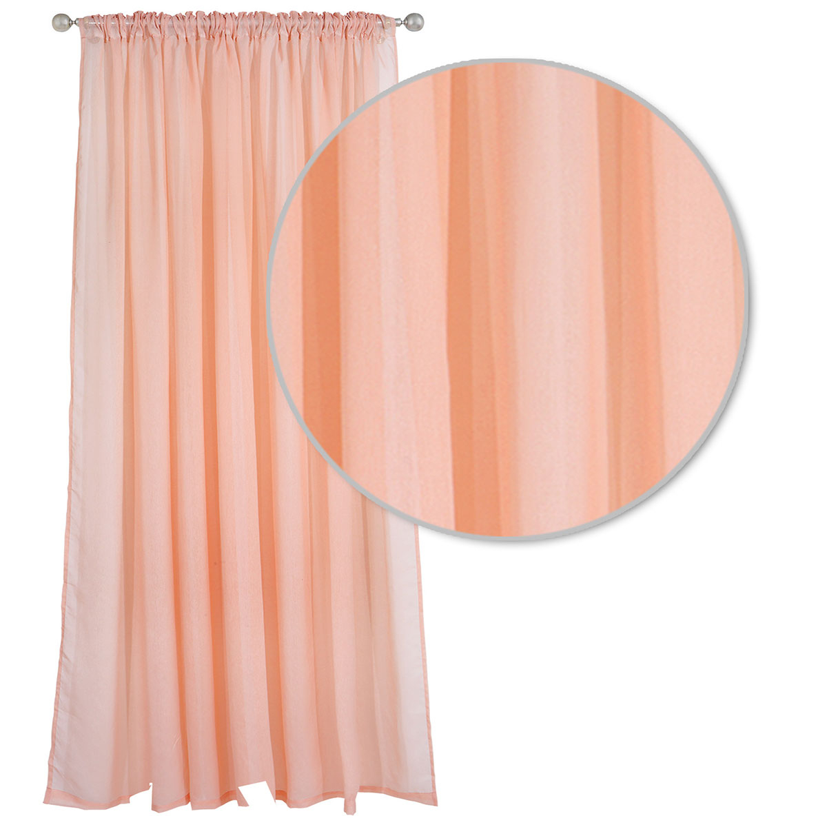 Κουρτίνα (450X270) με Τρέσα Das Home Organza 2194 Pink Κουρτίνες Σαλονιού Spitishop