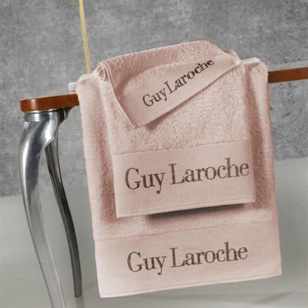 Πετσέτες Μπάνιου (Σετ 3τμχ) Guy Laroche Futura Old Pink 500gsm