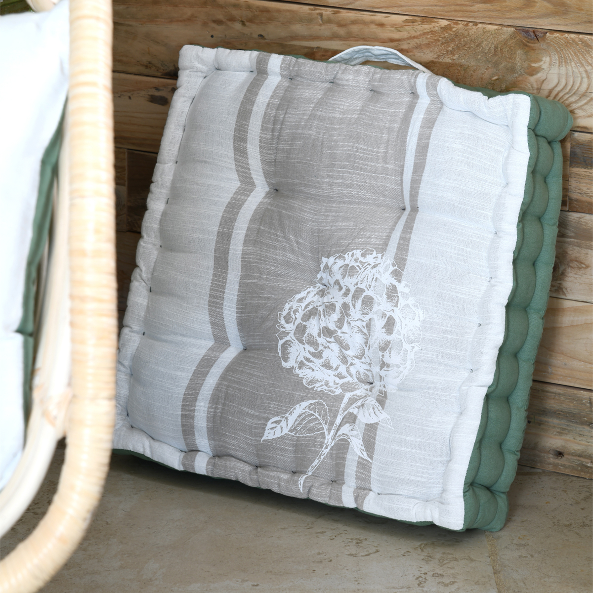 Μαξιλάρα Δαπέδου (45X45X10) S-F Chaumont Naturel C5B775001 Home Λευκά Είδη Σαλονιού Μαξιλάρια Spitishop