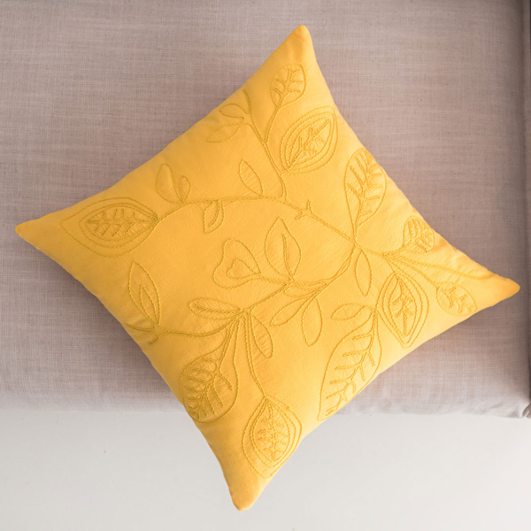 Διακοσμητική Μαξιλαροθήκη (43x43) Gofis Home Pale Sun Yellow 381/10