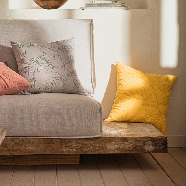 Διακοσμητική Μαξιλαροθήκη (43x43) Gofis Home Pale Sun Yellow 381/10