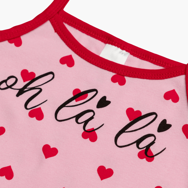 Φανελάκι Παιδικό Αμάνικο Minervakia Oh La La 42178-128 Ροζ