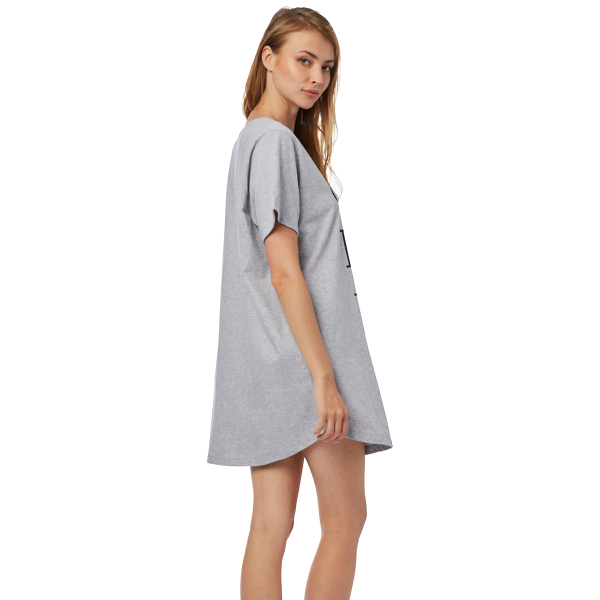 Νυχτικό Γυναικείο Καλοκαιρινό Minerva T-Shirt Dress 52133-133 Γκρι