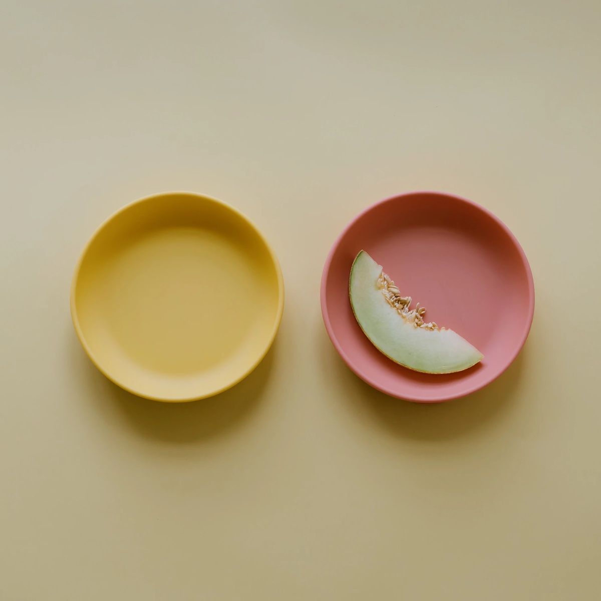 Πιάτα Σιλικόνης (2τμχ) Ekobo Κίτρινο – Κοραλί ΕΚΒ90031