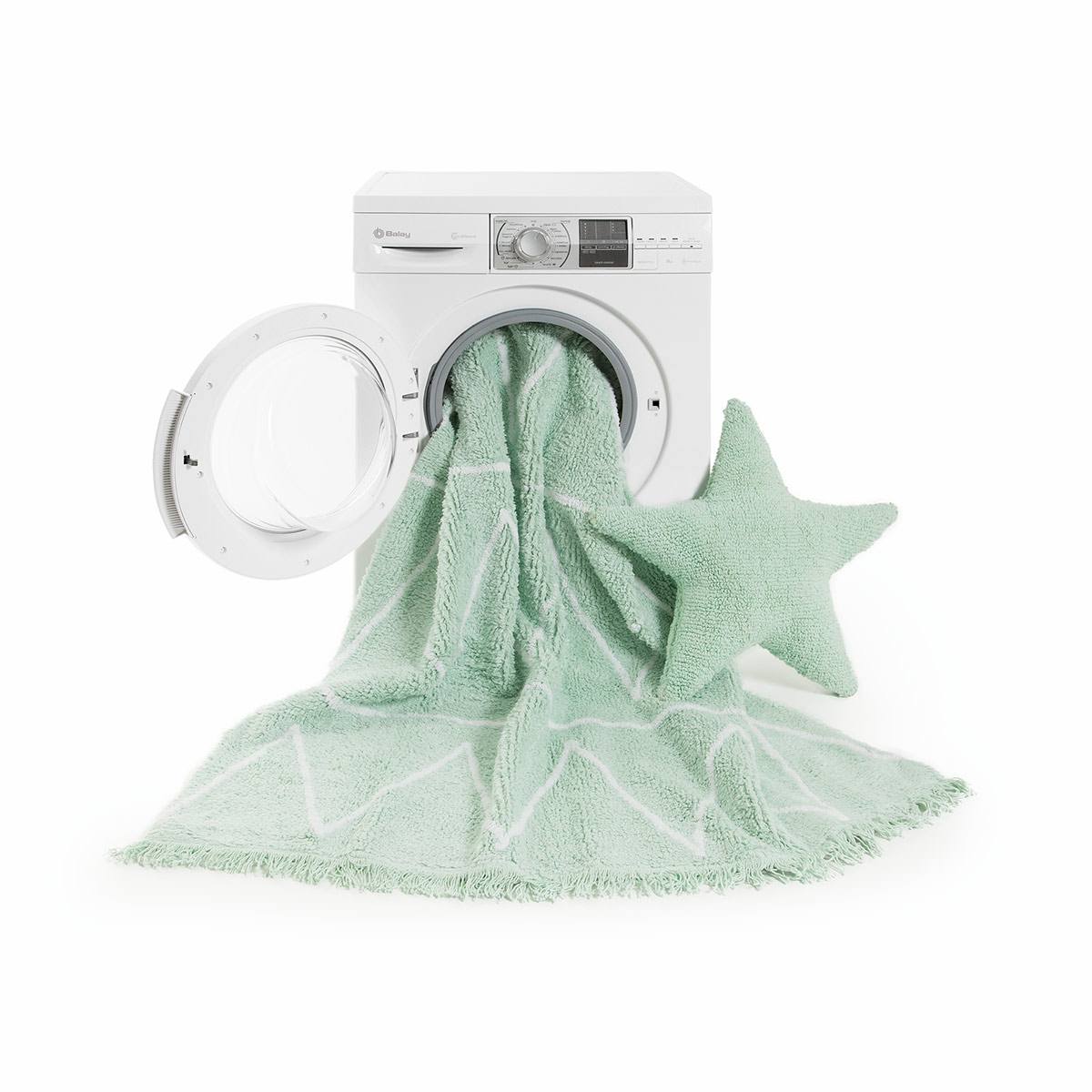 Διακοσμητικό Μαξιλάρι (50X50) Lorena Canals Star Soft Mint Home Παιδικά Διακοσμητικά Μαξιλάρια Spitishop