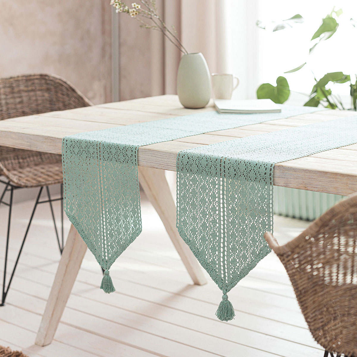 Τραβέρσα (32x160) Gofis Home Crochet Sea Glass 019/38