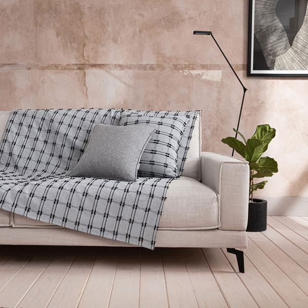 Ριχτάρι Πολυθρόνας (180x180) Gofis Home Celtic Black Coal 377/14