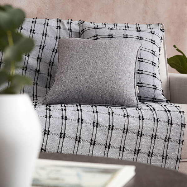 Ριχτάρι Πολυθρόνας (180x180) Gofis Home Celtic Black Coal 377/14