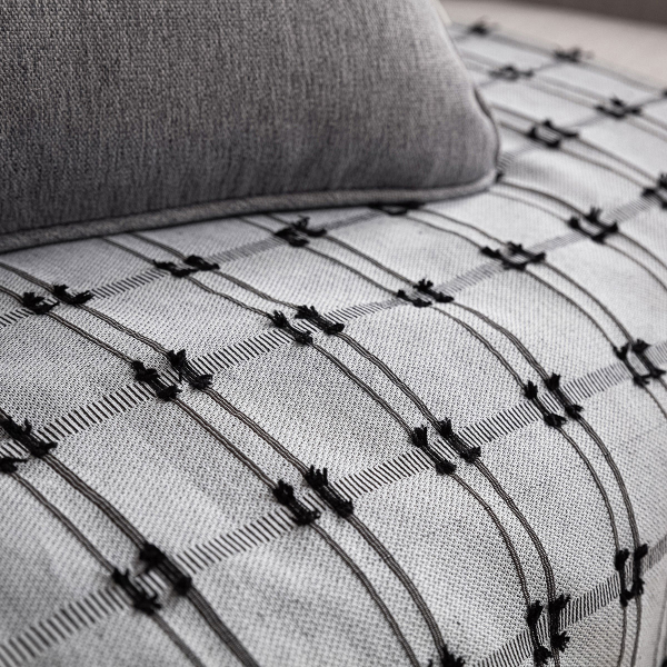 Ριχτάρι Πολυθρόνας (180x180) Gofis Home Celtic Black Coal 377/14