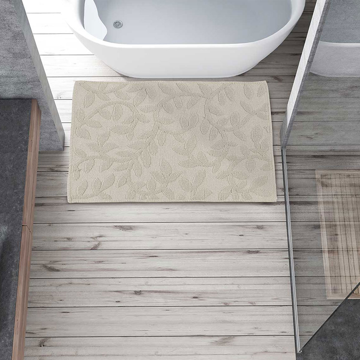 Πατάκι Μπάνιου (50×80) Das Home Bathmats 0631 Ecru 204025