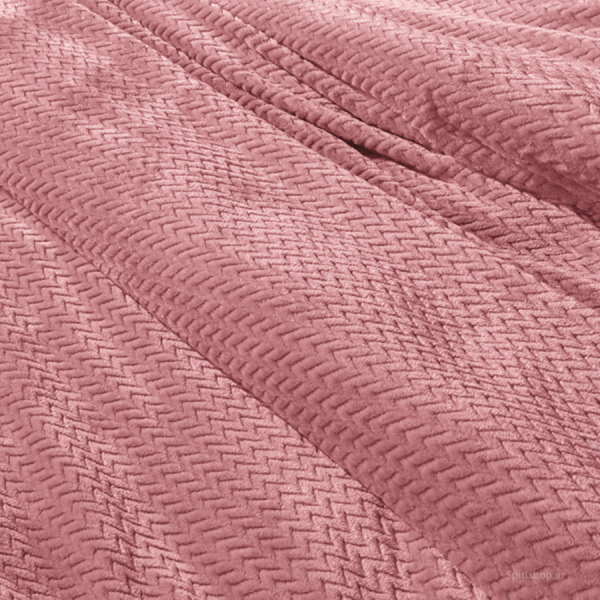 Κουβέρτα Fleece Μονή (160x220) Guy Laroche Rombus Coral