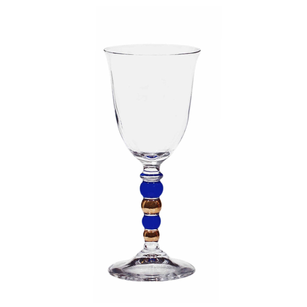 Ποτήρι Κρασιού Κολωνάτο 180ml Marva Golf Blue-Gold 01G01200