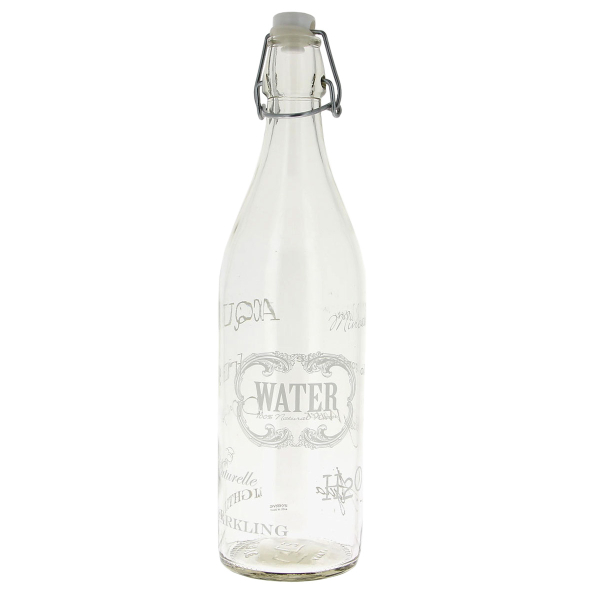 Μπουκάλι Νερού 1lt Marva White Text Μ52530