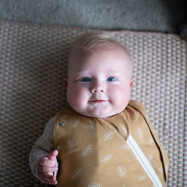 Καλοκαιρινός Υπνόσακος - Πάνα Φασκιώματος (0-3 μηνών) Gro Company Swaddle Bag Ochre Leaf