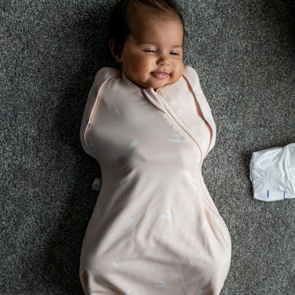 Καλοκαιρινός Υπνόσακος - Πάνα Φασκιώματος (0-3 μηνών) Gro Company Swaddle Bag Pink Petal