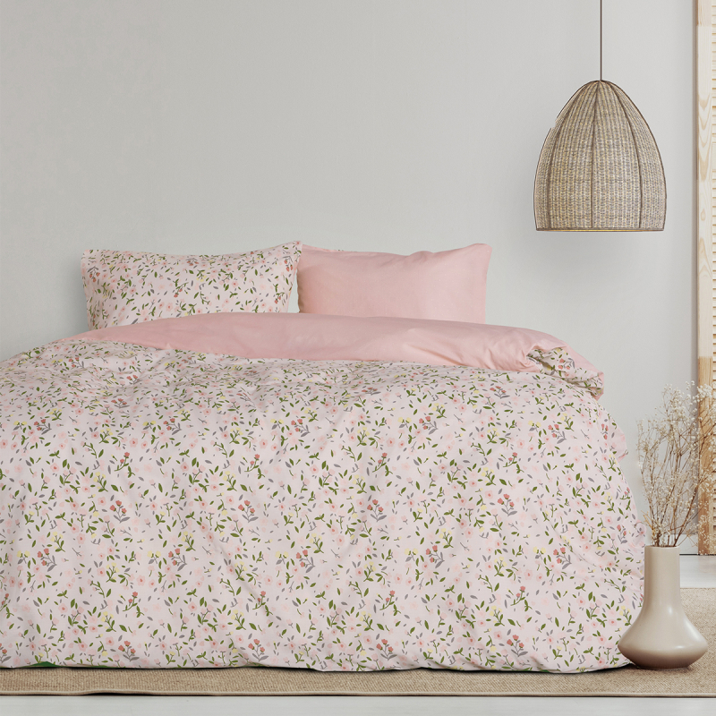 Κουβερλί Υπέρδιπλο (220x240) 2 Όψεων Kocoon Zinia Beige