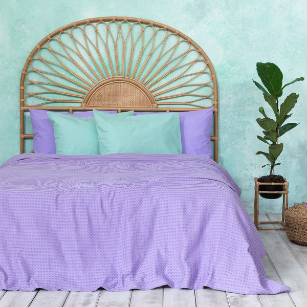 Κουβέρτα Πικέ Υπέρδιπλη (220x240) Nima Bed Linen Habit Lavender