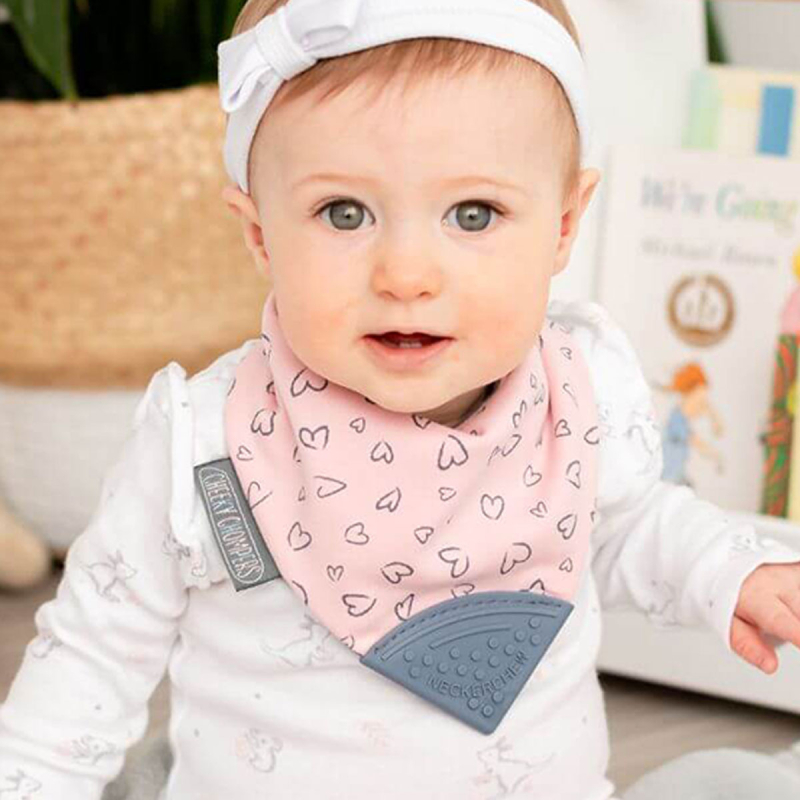 Σαλιάρα - Μπαντάνα Με Μασητικό 2-24 Μηνών Cheeky Chompers Made With Love