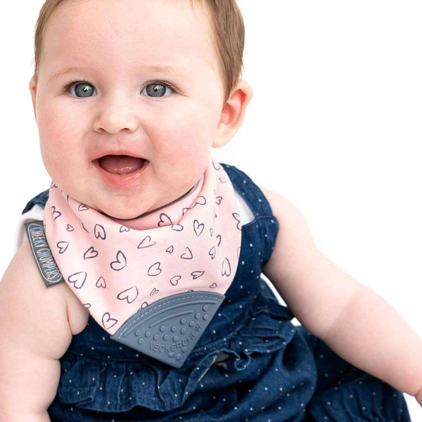 Σαλιάρα - Μπαντάνα Με Μασητικό 2-24 Μηνών Cheeky Chompers Made With Love