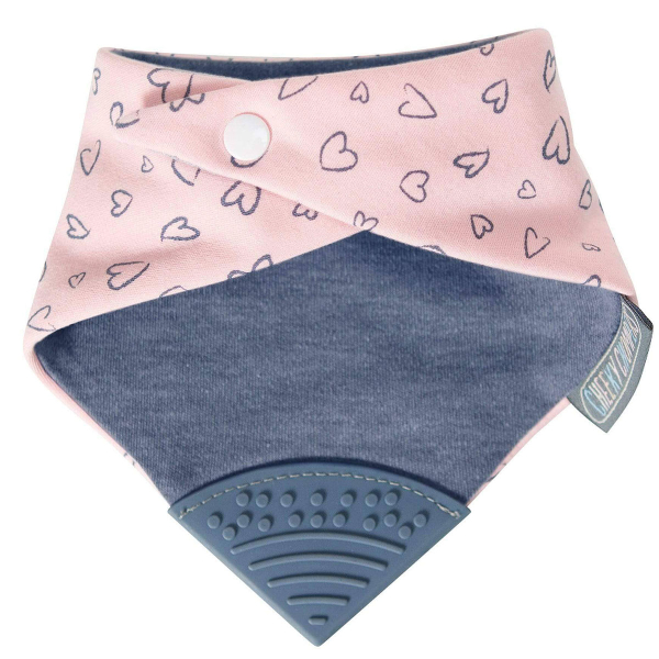 Σαλιάρα - Μπαντάνα Με Μασητικό 2-24 Μηνών Cheeky Chompers Made With Love