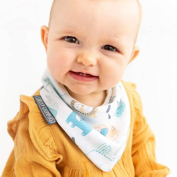 Σαλιάρες - Μπαντάνα 2-24 Μηνών (Σετ 2τμχ) Cheeky Chompers Midnight Stars