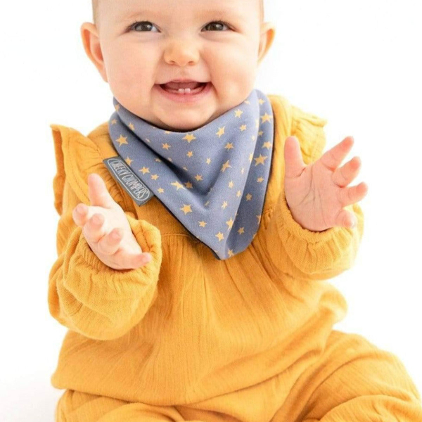 Σαλιάρες - Μπαντάνα 2-24 Μηνών (Σετ 2τμχ) Cheeky Chompers Midnight Stars