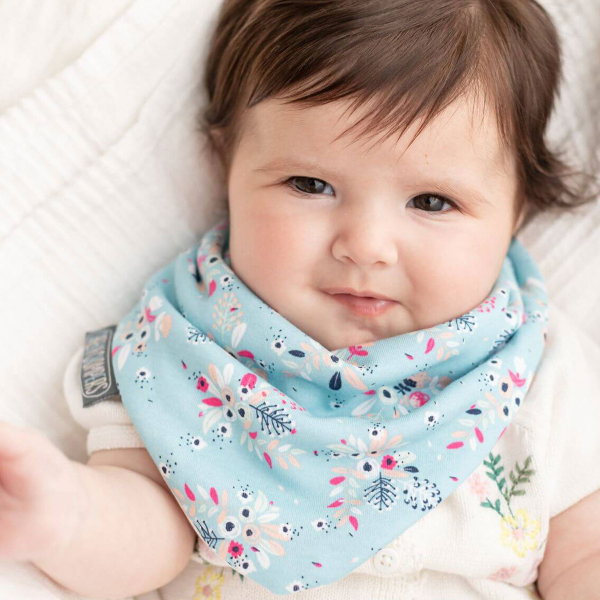 Σαλιάρες - Μπαντάνα 2-24 Μηνών (Σετ 2τμχ) Cheeky Chompers Bloom & Love