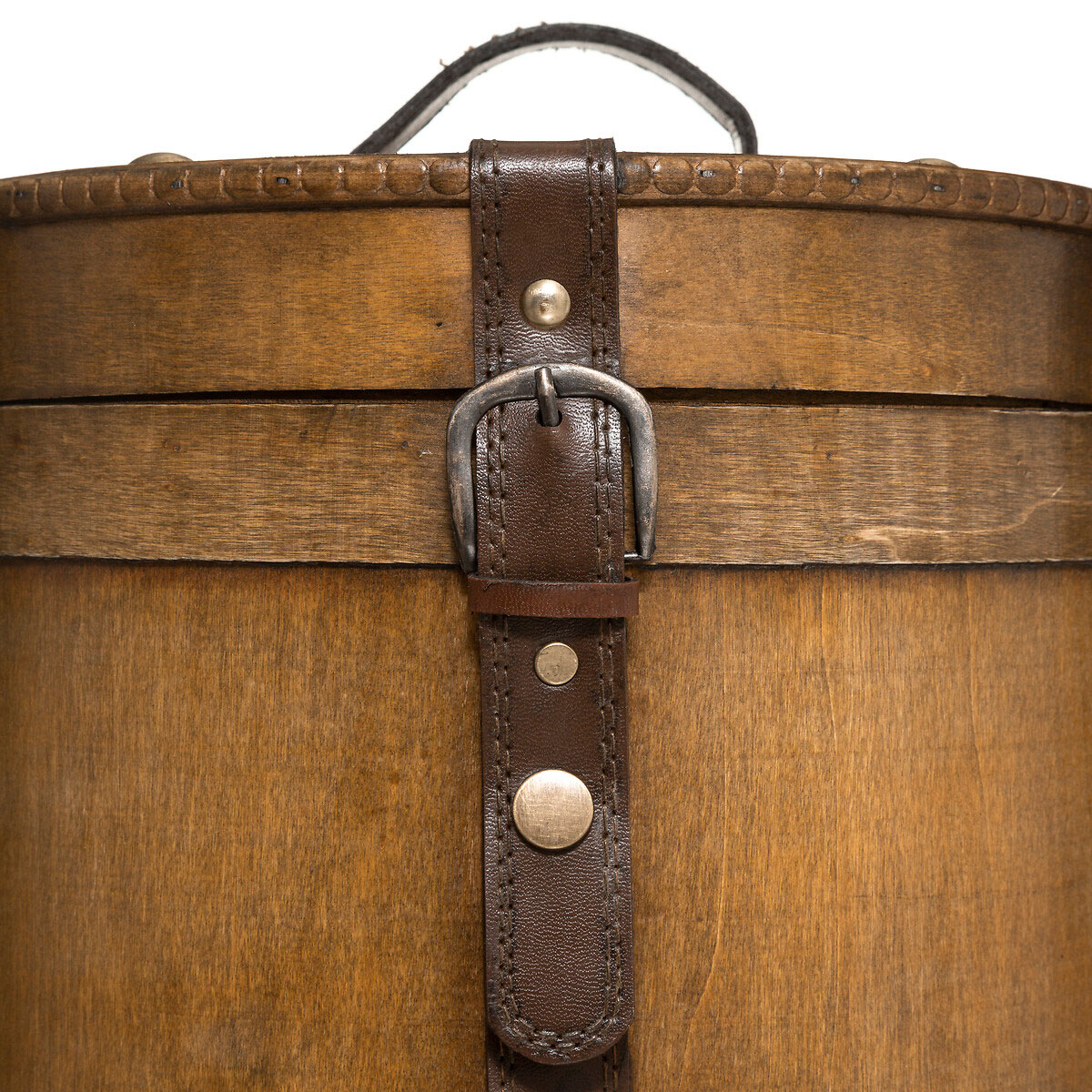 Κουτιά Αποθήκευσης (Σετ 2Τμχ) A-S Wooden Round 182352 Home Διακόσμηση & Καλάθια Spitishop