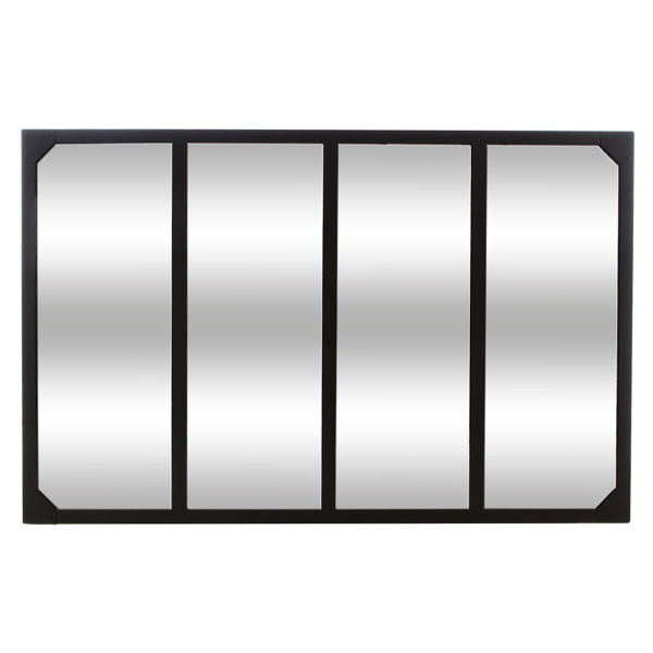 Διακοσμητικός Καθρέφτης Τοίχου (116x76) A-S Lola Black 141130