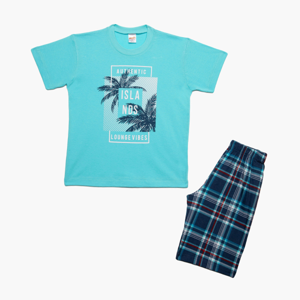 Πιτζάμα Παιδική Καλοκαιρινή Minervakia Islands 61947-153 Τυρκουάζ