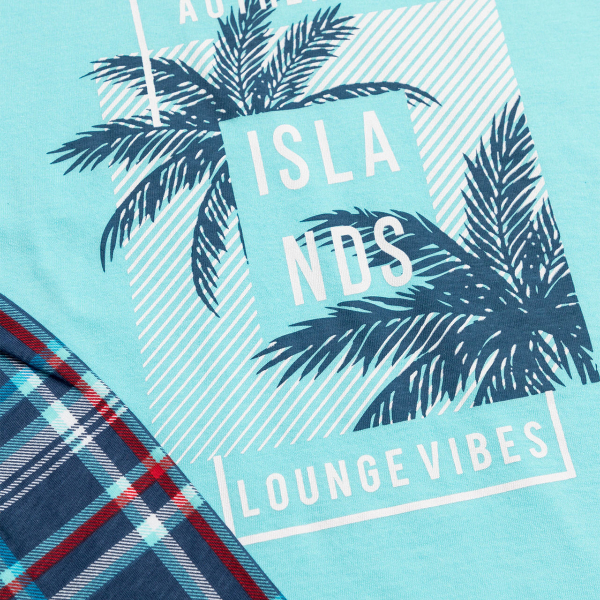 Πιτζάμα Παιδική Καλοκαιρινή Minervakia Islands 61947-153 Τυρκουάζ