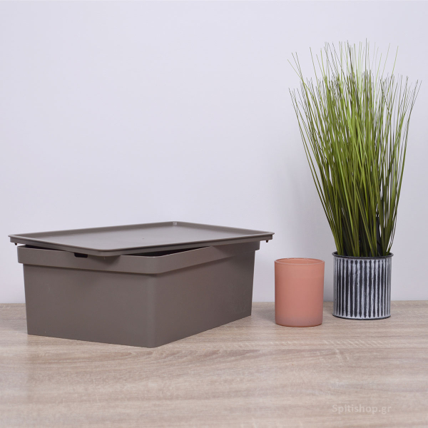 Κουτί Αποθήκευσης (35x25.5x13.5) Viomes Nova 690-26 Γκρι/Καφέ