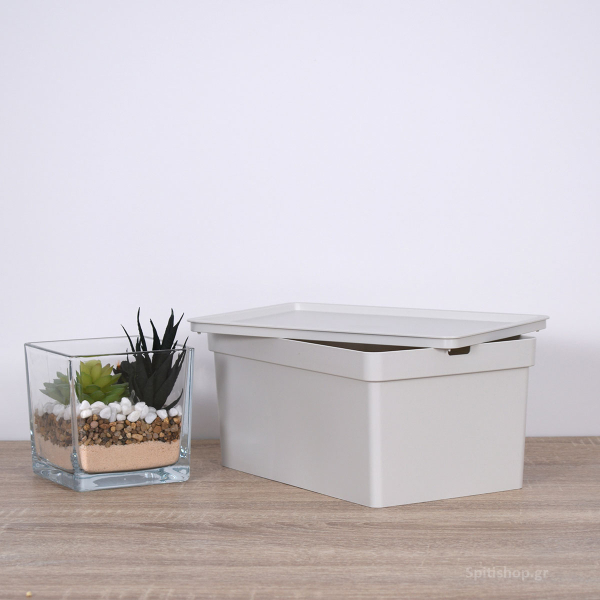 Κουτί Αποθήκευσης (28x18.5x13.5) Viomes Nova 681-50 Γκρι/Μπεζ