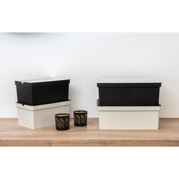 Κουτί Αποθήκευσης (28x18.5x13.5) Viomes Nova 681-50 Γκρι/Μπεζ